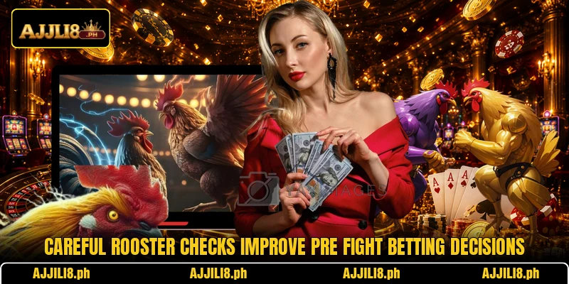Careful rooster checks improve pre fight betting decisions