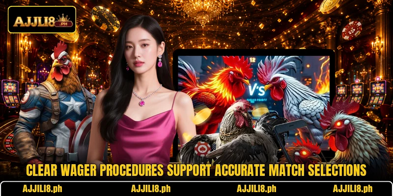Clear wager procedures support accurate match selections