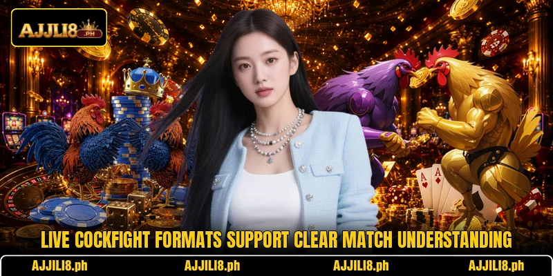 Live cockfight formats support clear match understanding