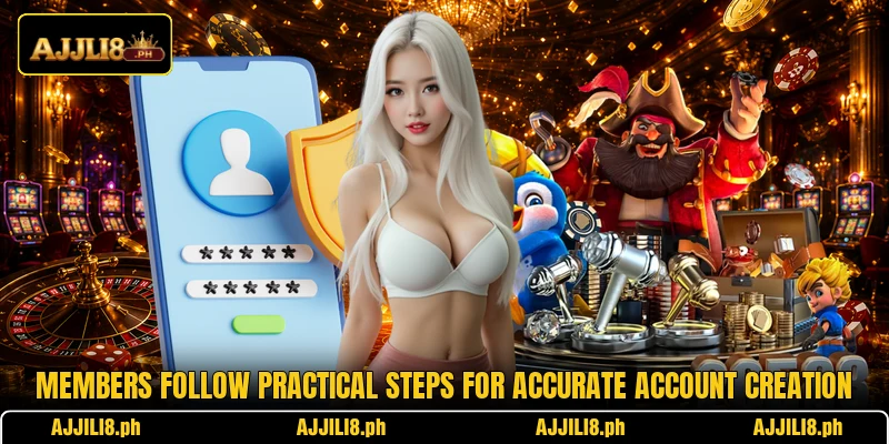 Members follow practical steps for accurate account creation Members follow practical steps for accurate account creation