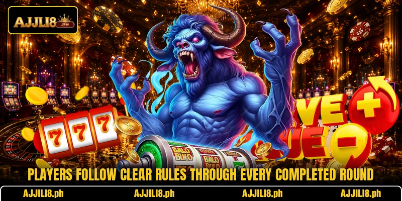Players follow clear rules through every completed round