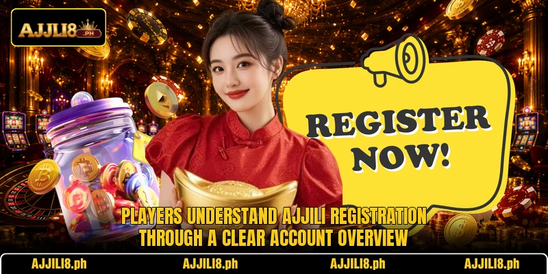 Players understand AJJILI registration through a clear account overview Players understand AJJILI registration through a clear account overview