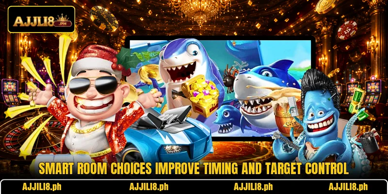 Smart room choices improve timing and target control