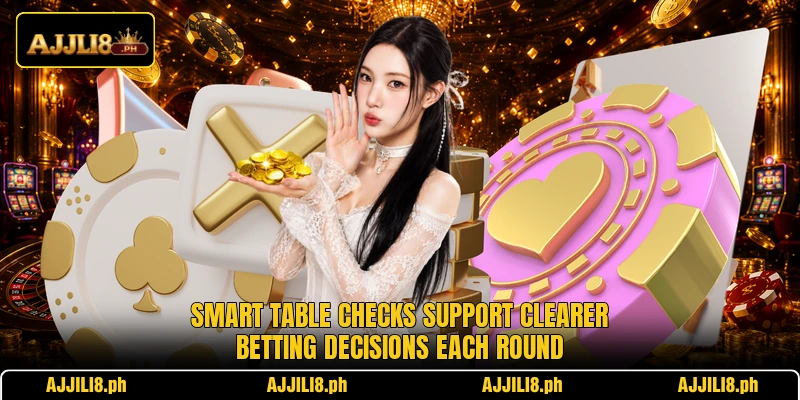 Smart table checks support clearer betting decisions each round